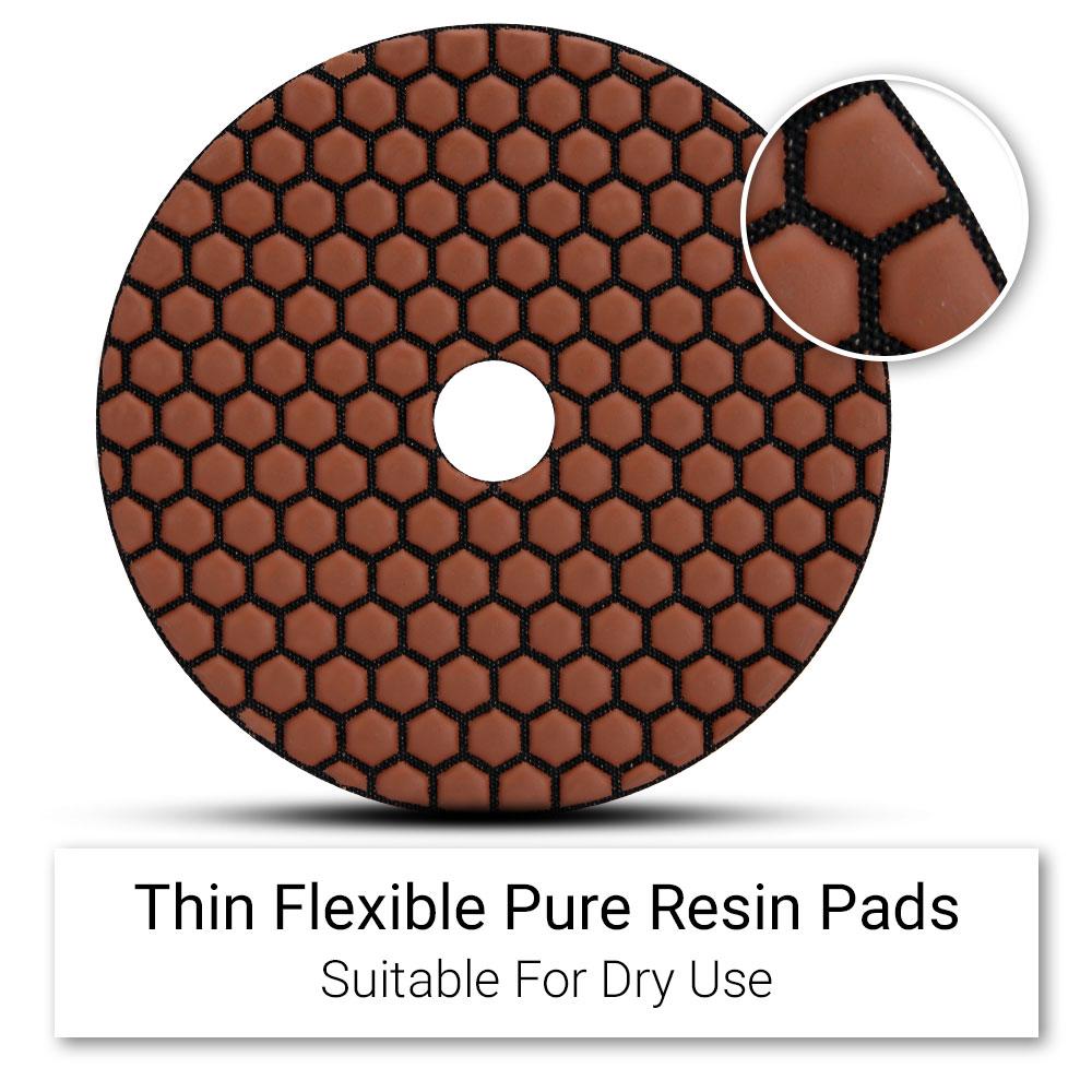 Ehwa EHC400 125mm (5") 400 Grit Dry Diamond Honeycomb Resin Polishing Pad – image 4