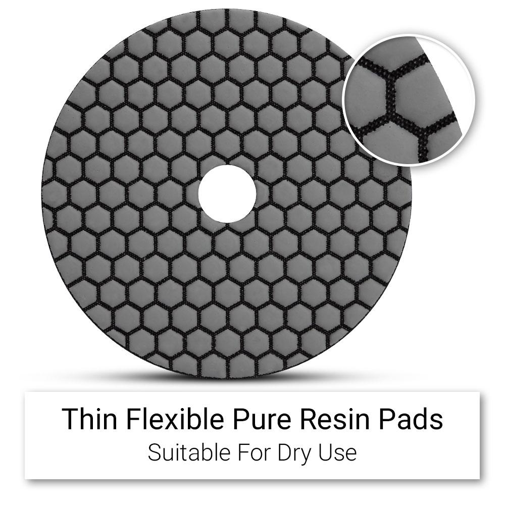 Ehwa EHC3000 125mm (5") 3000 Grit Dry Diamond Honeycomb Resin Polishing Pad – image 4