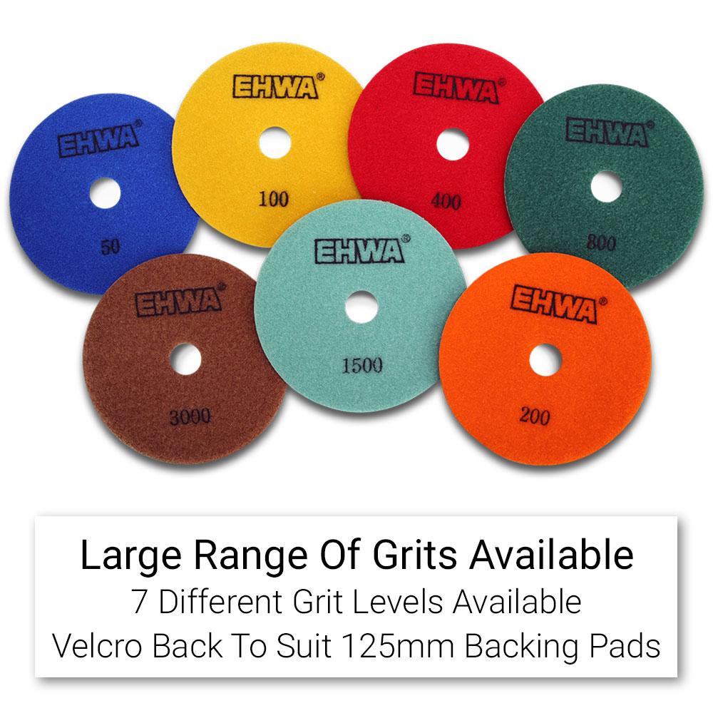 Ehwa EHC1500 125mm (5") 1500 Grit Dry Diamond Honeycomb Resin Polishing Pad – image 5