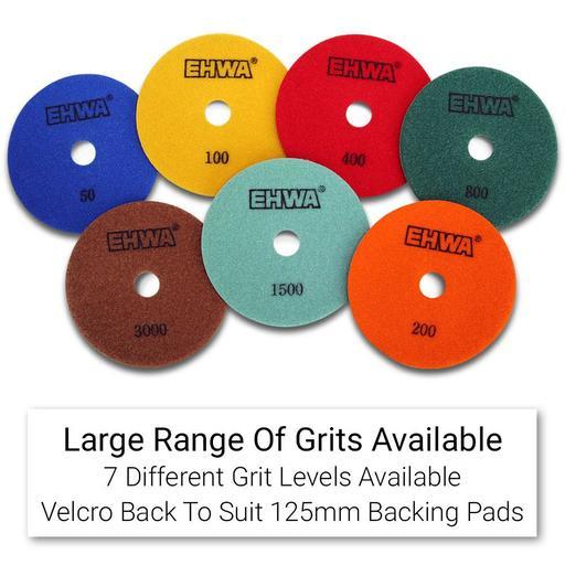 Ehwa EHC1500 125mm (5") 1500 Grit Dry Diamond Honeycomb Resin Polishing Pad – image 5