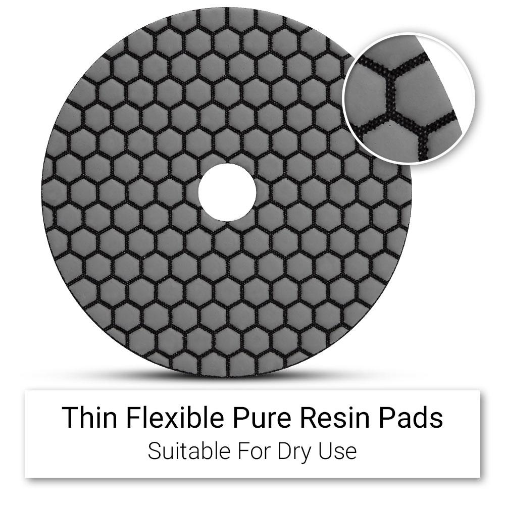 Ehwa EHC200 125mm (5") 200 Grit Dry Diamond Honeycomb Resin Polishing Pad – image 4