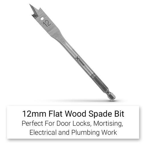 Xtorque SKIT8 8pce Metric Flat Wood Spade Drill Bit Set – image 7