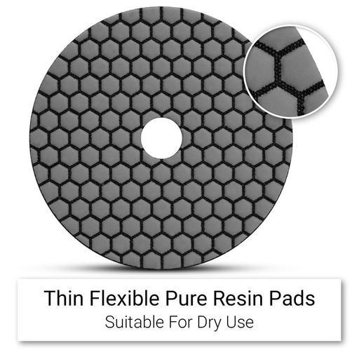 Ehwa EHC50 125mm (5") 50 Grit Dry Diamond Honeycomb Resin Polishing Pad – image 4