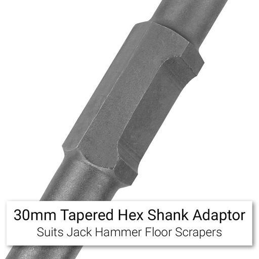 Bayer BSHA 300mm x 30mm Hex Shank Adaptor Suits Jack Hammer Floor Scraper – image 2