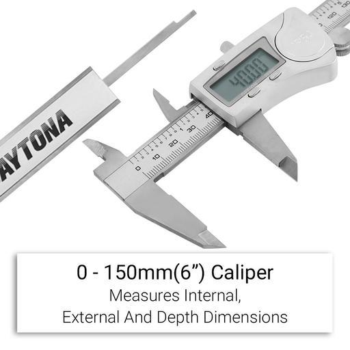 Daytona DWV150 150mm (6") Stainless Steel Digital Vernier Caliper – image 6