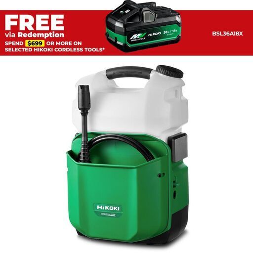 HiKOKI AW18DBL(H4Z) 18V Li-ion Cordless Brushless High Pressure Washer Cleaner - Skin Only