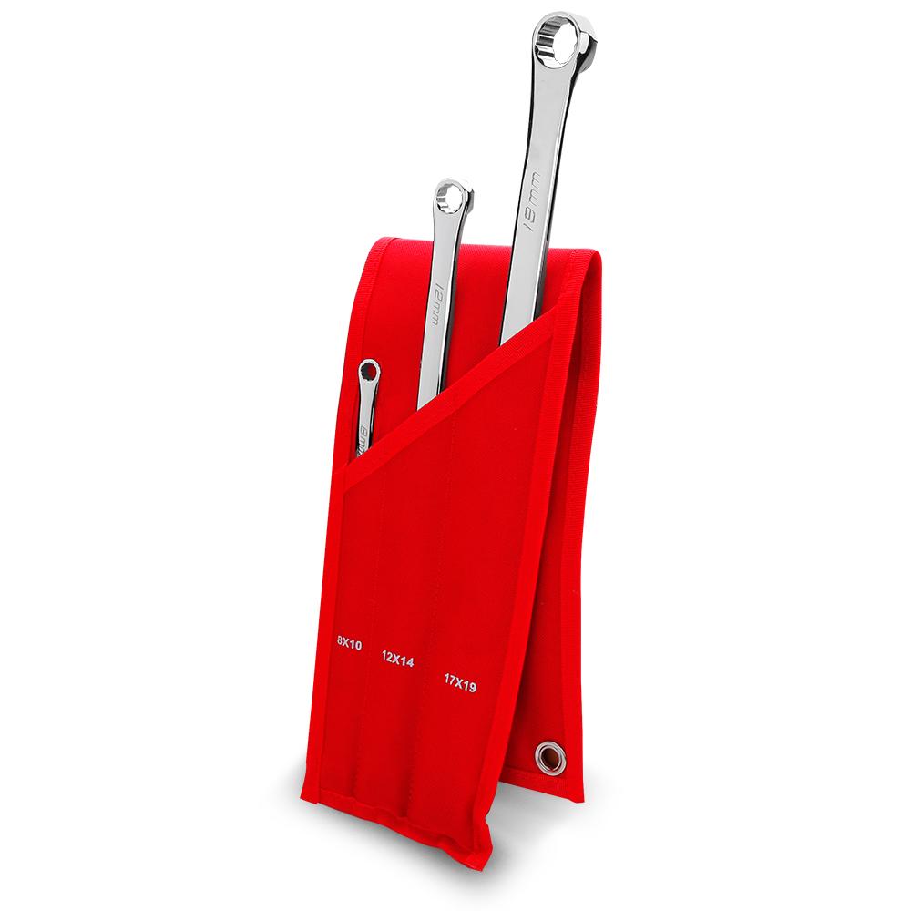 Daytona DSS3M 3pce Metric Extra Long Flat Double Ring Spanner Set – image 1