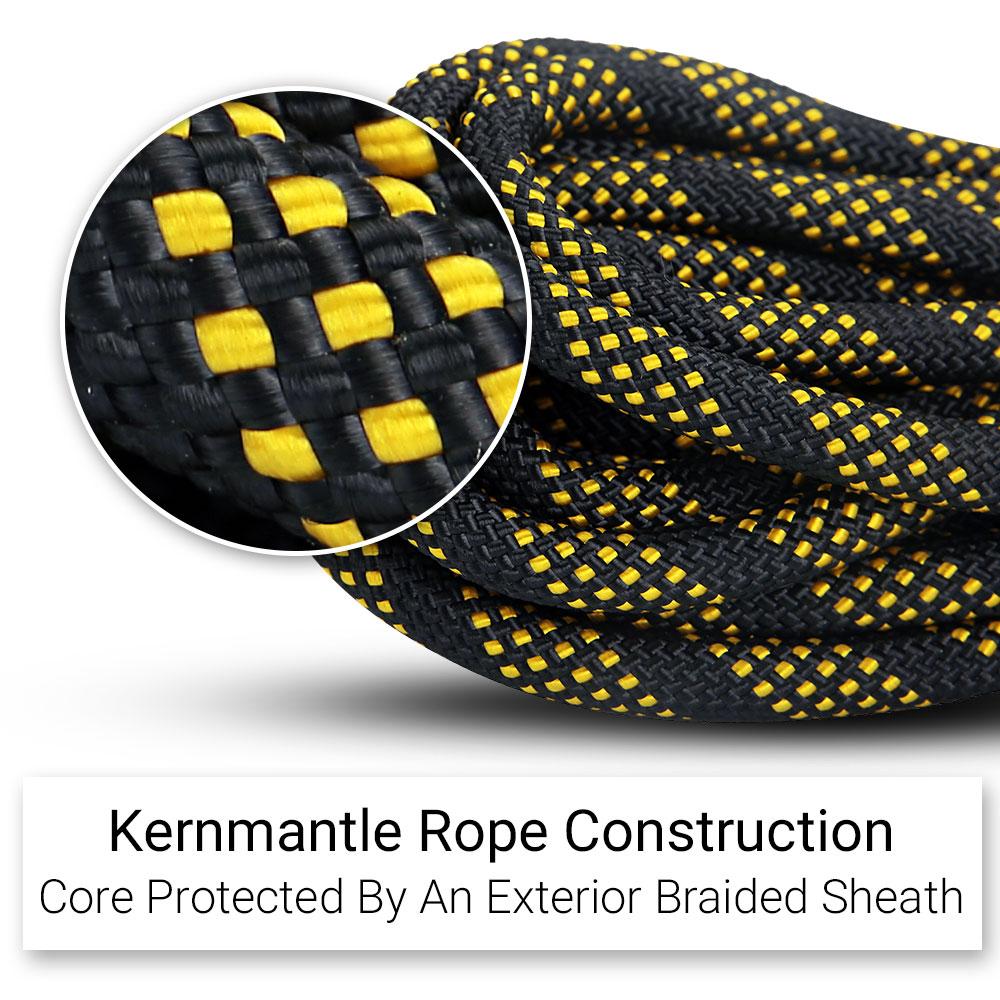 Climbrite C15R 15m Kernmantle Rope With Double Action Hook & Manual Rope  Grab