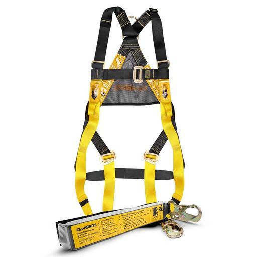 Climbrite CLI015C Full Body Safety Harness With 2m Energy Absorbing Lanyard