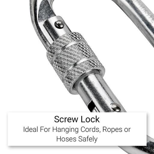 Climbrite CLK2  2-Pack 23kN O-Shaped Screw Gate Carabiner – image 4