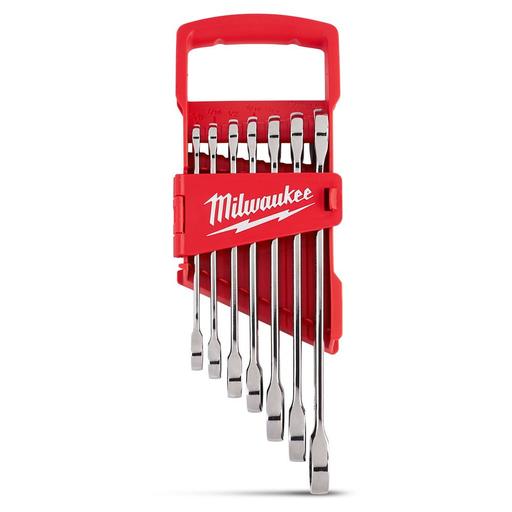 Milwaukee 48229406 7pce SAE Ratcheting Combination Wrench Set – image 2