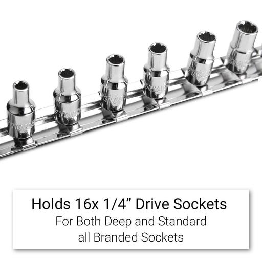 Daytona DMSH14 16pce 1/4" Drive Metal Socket Organiser – image 3