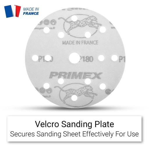 Primex 7367 10-Pack 150mm (6") 15 Hole Premium Aluminium Oxide 180 Grit Sanding Discs - MADE IN FRANCE – image 3