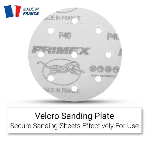 Primex 7530 10-Pack 125mm (5") 9 Hole Premium Aluminium Oxide 40 Grit Sanding Discs - MADE IN FRANCE – image 3