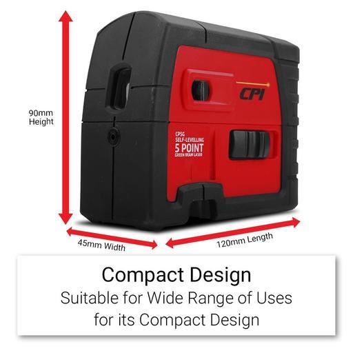 CPI CPI5G Self-Leveling 5 Point Green Beam Laser – image 2
