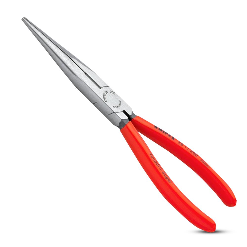 KNIPEX Tools - Long Nose Pliers With Cutter (2611200), 8 - Needle Nose  Pliers 