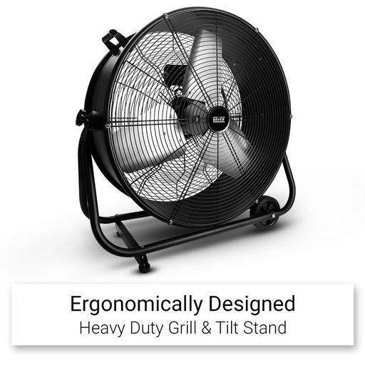 Bayer BDF150 250W 610mm (24") Heavy Duty Industrial Drum Floor Fan – image 2