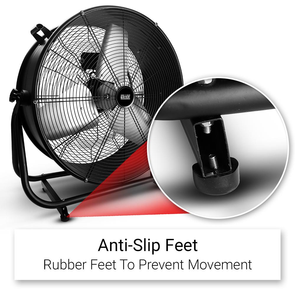 Bayer BDF150 250W 610mm (24") Heavy Duty Industrial Drum Floor Fan – image 7