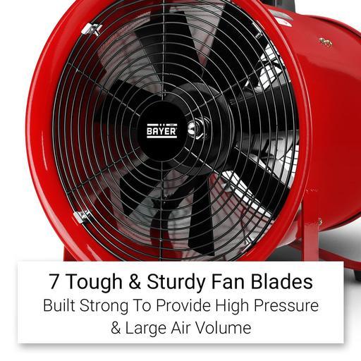 Bayer BVF520 520W 300mm (12") Heavy Duty Extractor Ventilation Fan With 5m Hose – image 5