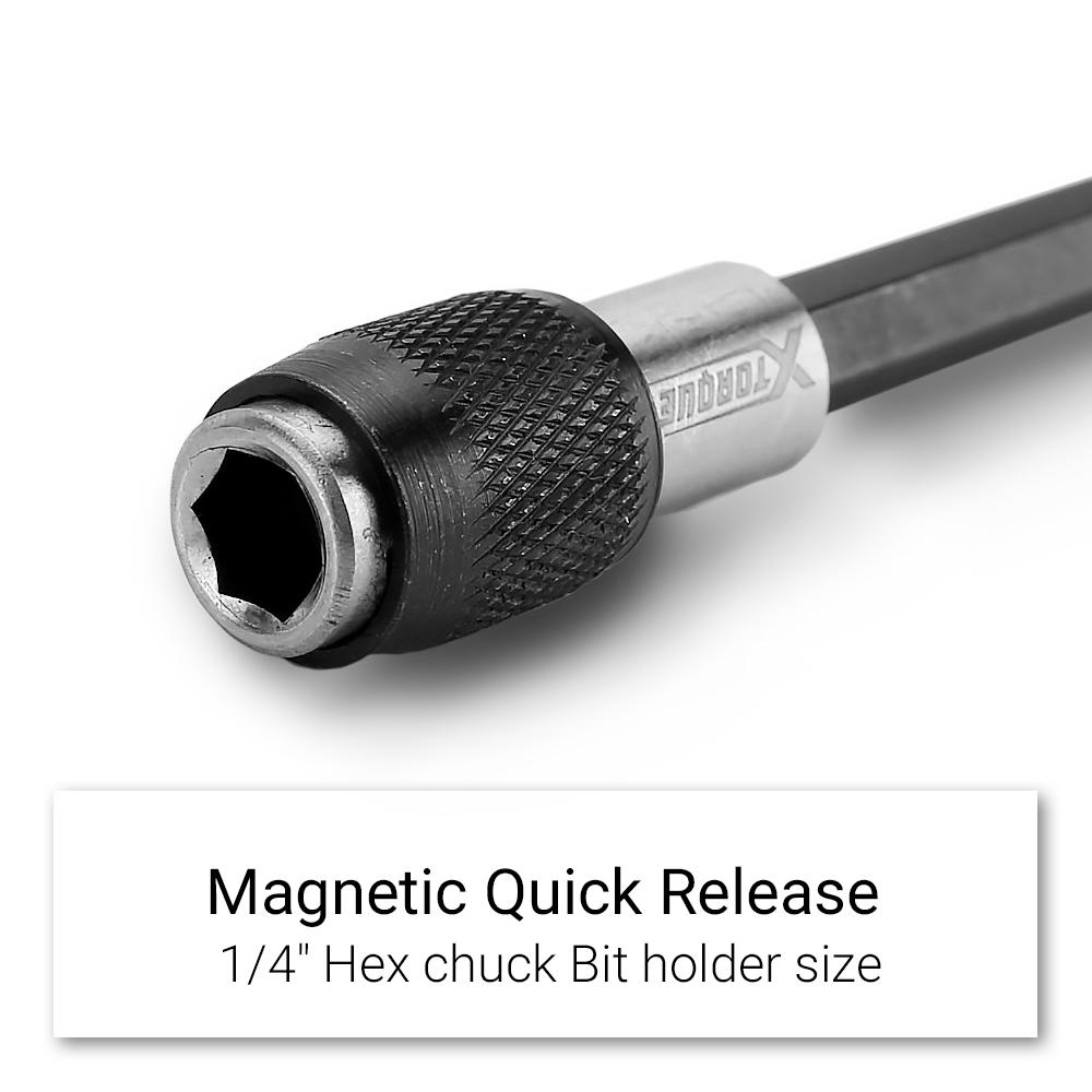Xtorque XMBS14 5-Pack Quick Release Magnetic Extension Bit Holder Set – image 3