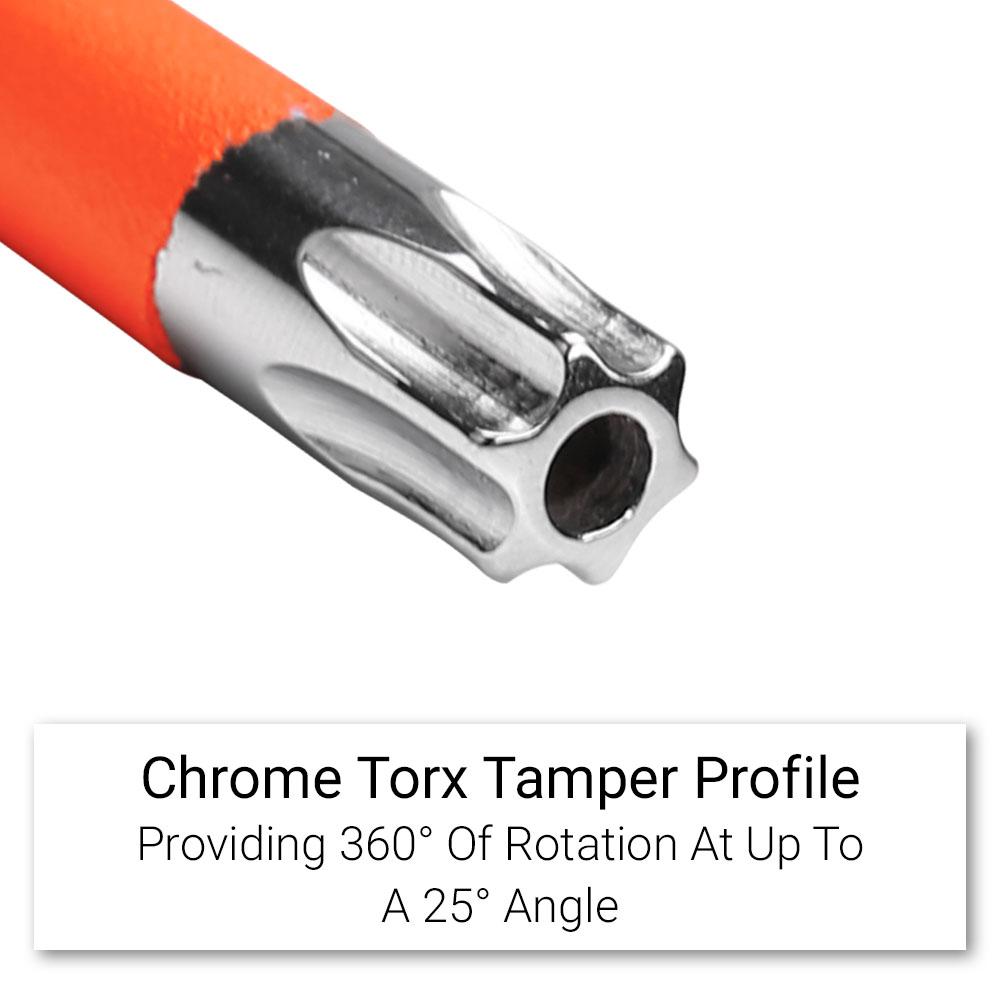 Daytona DHKTP9 9pce Metric Tamperproof Torx Key Orange Powder Coated Wrench Set – image 3