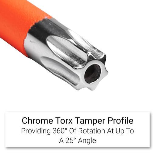 Daytona DHKTP9 9pce Metric Tamperproof Torx Key Orange Powder Coated Wrench Set – image 3