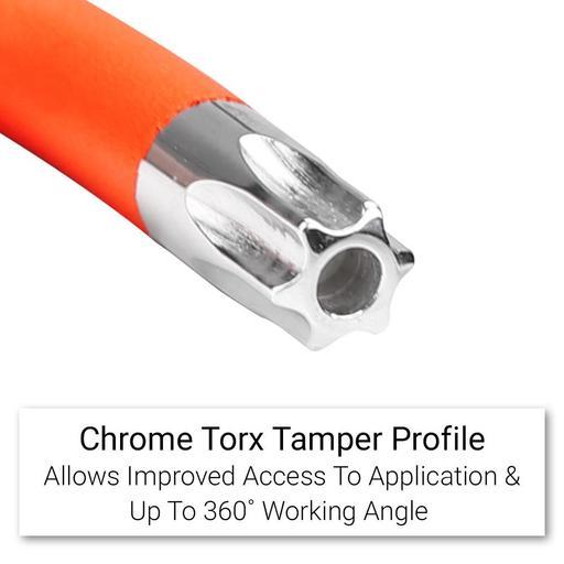 Daytona DHKTP9 9pce Metric Tamperproof Torx Key Orange Powder Coated Wrench Set – image 4