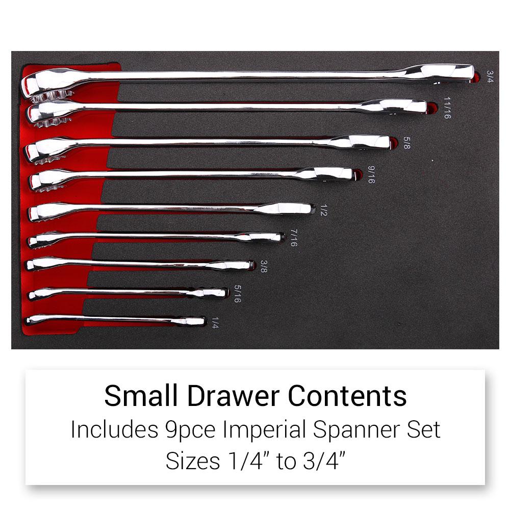 Daytona D360PS 360pce Red Mechanical Tool Box Set With 6 Drawer Tool