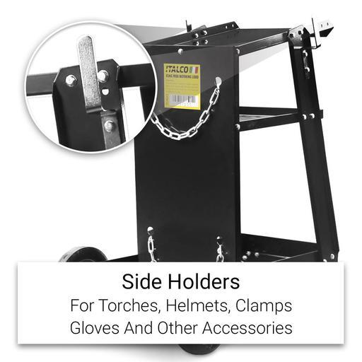 Italco TC4222 Heavy Duty Multi-Purpose Welder Trolley with Shelves – image 4