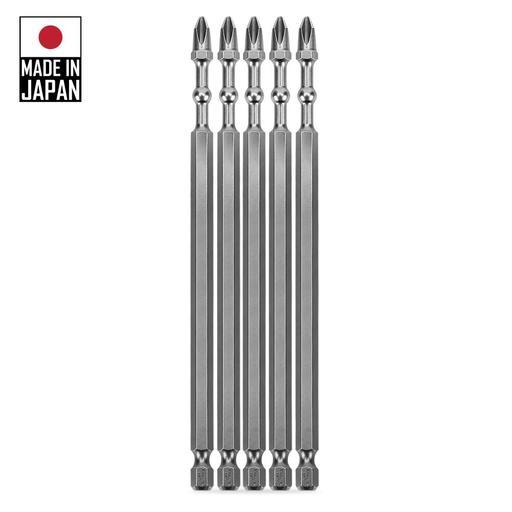 Xtorque XPH2150 Platinum 5-Pack PH2 150mm Phillips Head Torsion Impact Ball Driver Bits - MADE IN JAPAN – image 2