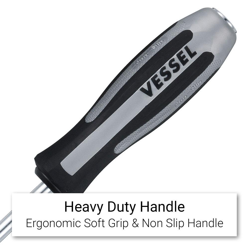 Vessel 125941 PH2 x 100mm Megadora Impacta Thru Tang Screwdriver – image 4