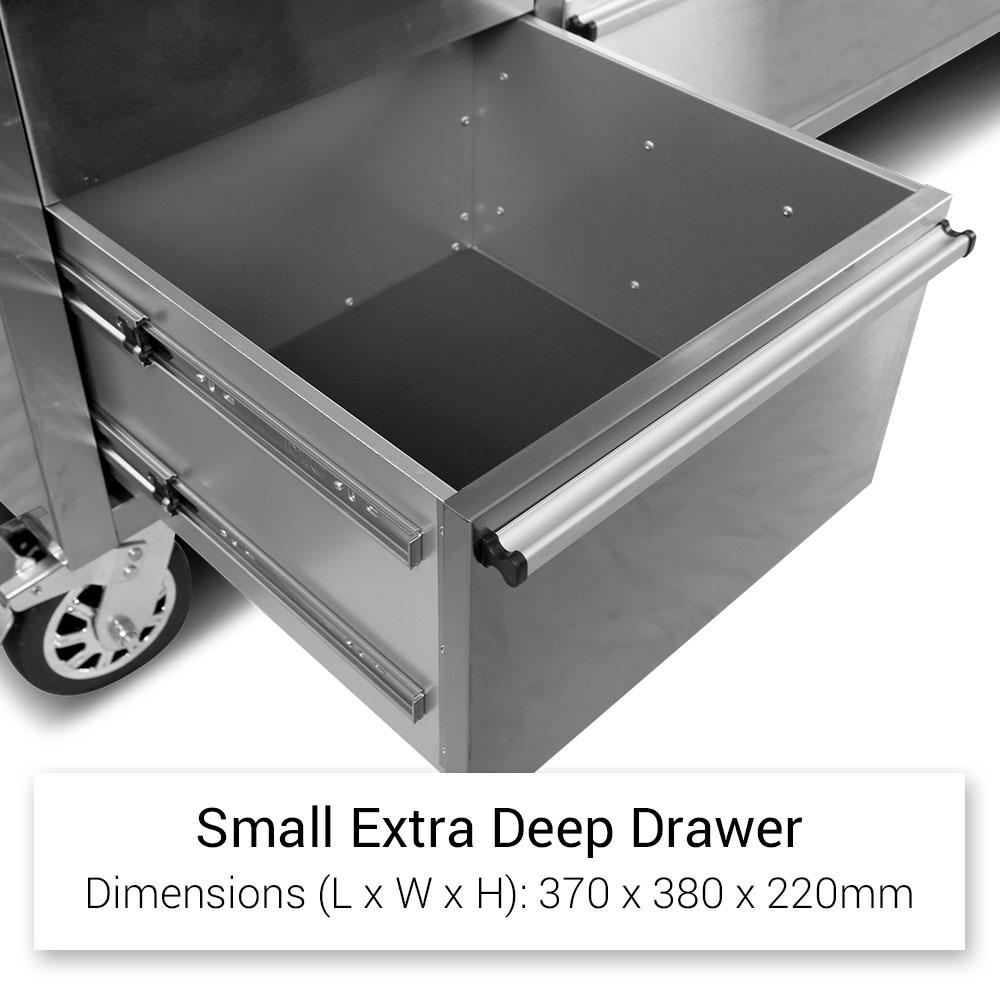 Daytona D153SS 72" Stainless Steel Mobile Work Bench with 15 Drawers Tool Chest & 3 Door Cabinet – image 11