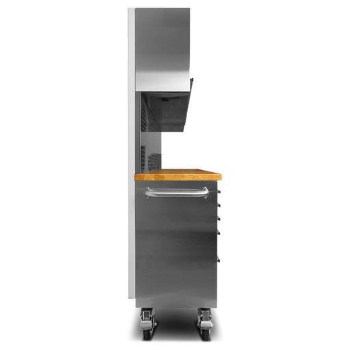 Daytona D153SS 72" Stainless Steel Mobile Work Bench with 15 Drawers Tool Chest & 3 Door Cabinet – image 2