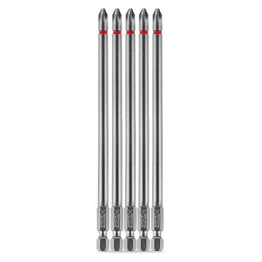 Xtorque XP15052 5-Pack PH2 150mm Phillips Head Torsion Impact Driver Bits