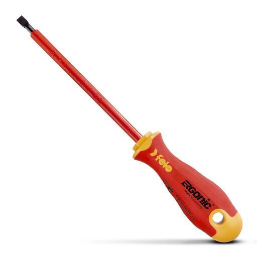 Felo 41302590 2.5 X 75mm Flat 1000V Ergonic VDE Screwdriver – image 2
