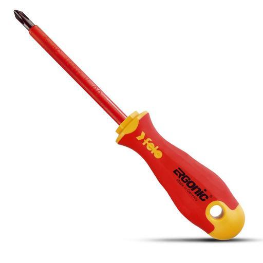 Felo 41420390 PH2 x 100mm Phillips 1000V Ergonic VDE Screwdriver