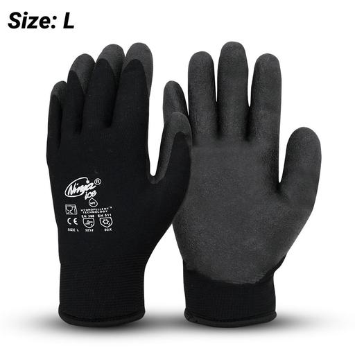 Beaver NIICEFRZRBK000L Ninja Ice Black Nylon Gloves (LARGE)