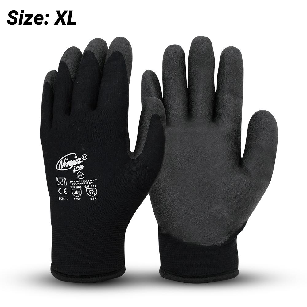 long black nylon gloves