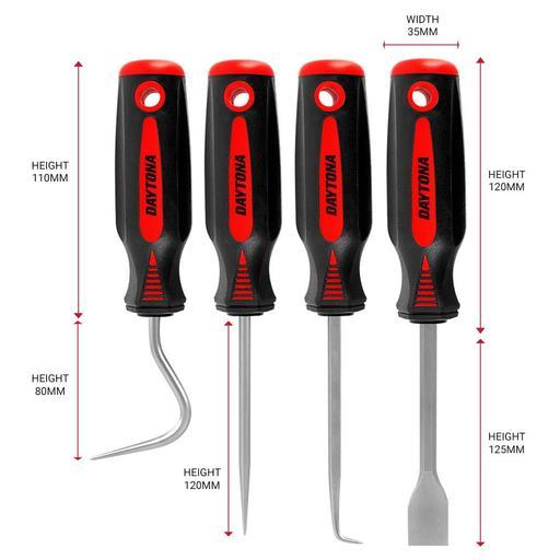 Daytona D4UTS 4pce Utility Pick & Hook Tool Set – image 2