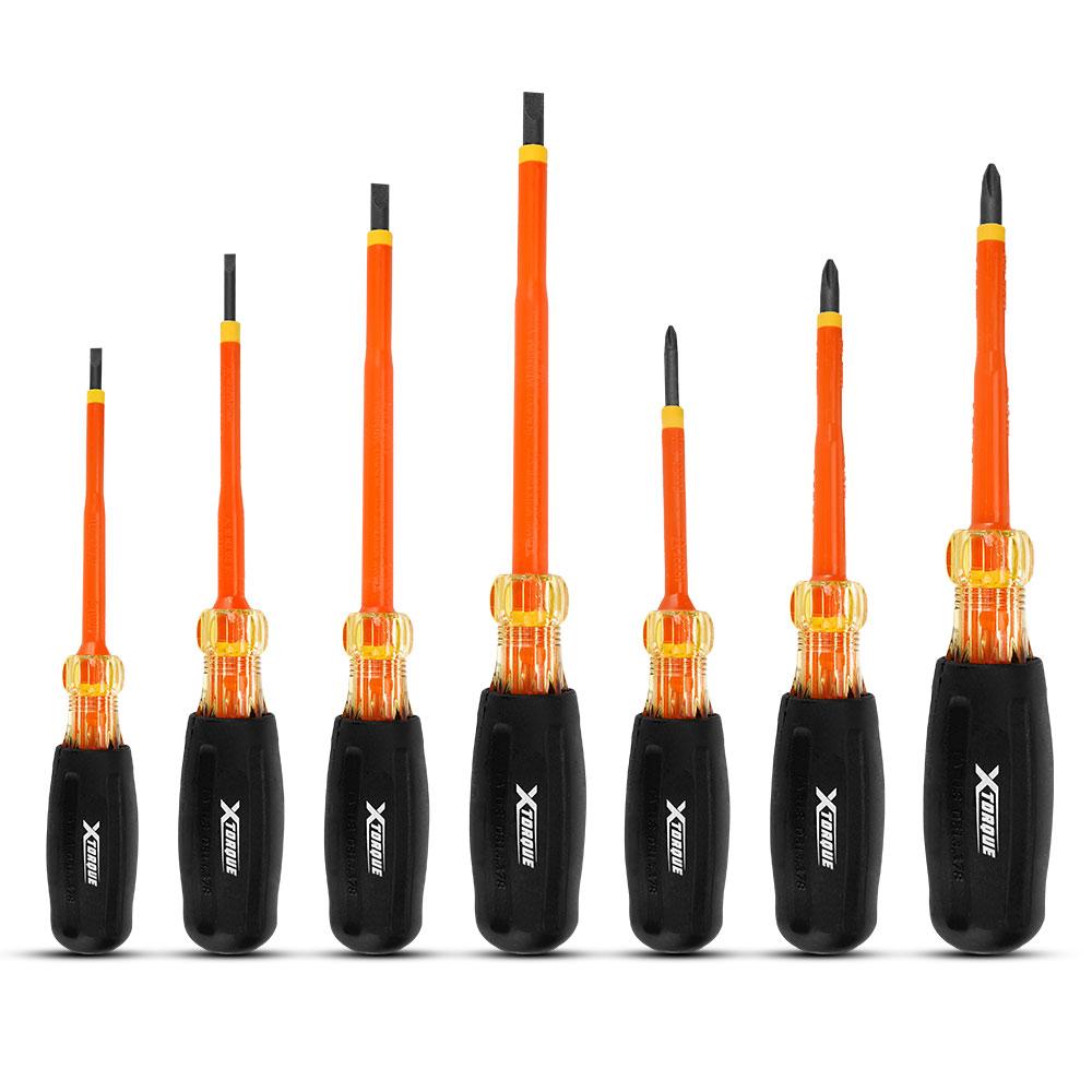 Xtorque X7PACE 7pce Insulated 1000V VDE Slimline Screwdriver Set