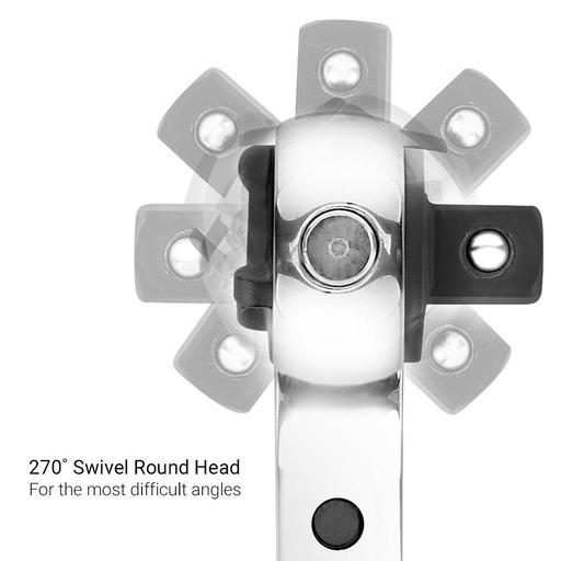 Daytona D12SHR 1/2" Drive 72T Swivel Head Reversible Ratchet 288mm Handle – image 3