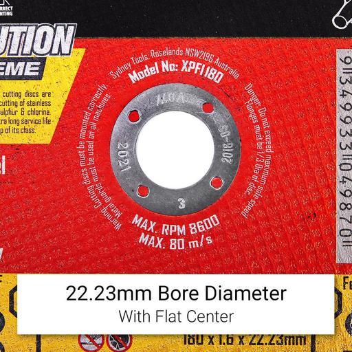 Xtorque XPFI180-100 Platinum 100-Pack 180mm (7") 1.6mm Flat Center Platinum Inox Cutting Disc - MADE IN GERMANY – image 5