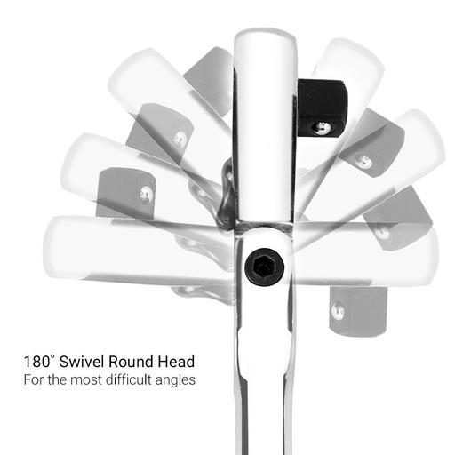 Daytona D12R610 1/2" Drive 48T Flexible Head Reversible Ratchet 610mm Handle – image 3