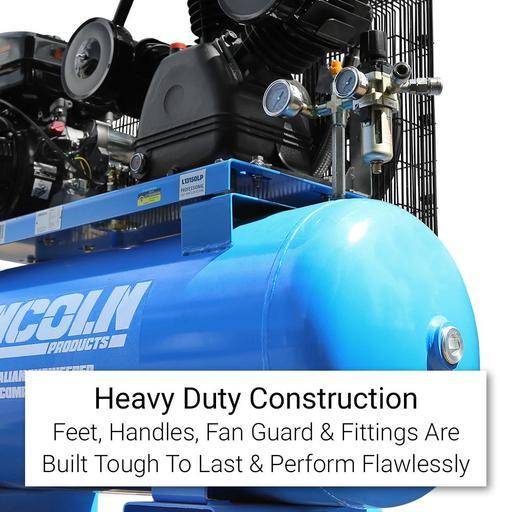 Lincoln L13150LP 13HP 150L Triple Piston Belt Driven Loncin Powered Air Compressor – image 6