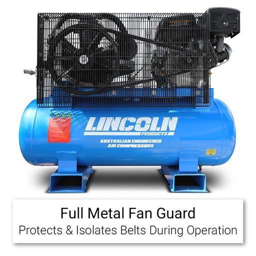 Lincoln L13150LP 13HP 150L Triple Piston Belt Driven Loncin Powered Air Compressor – image 7