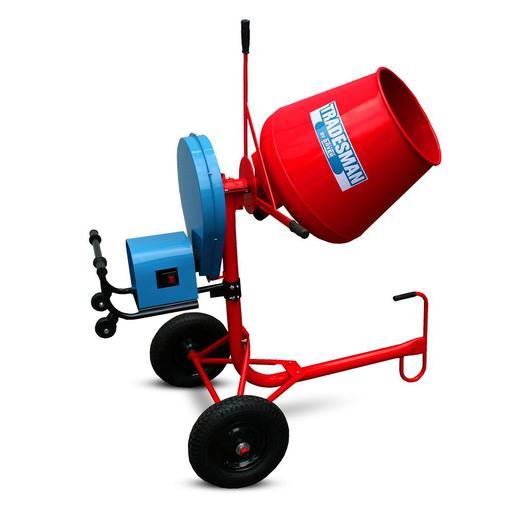 Tradesman TP22M 0.5HP 2.2CF 65L Concrete Mixer On Stand With Wheels