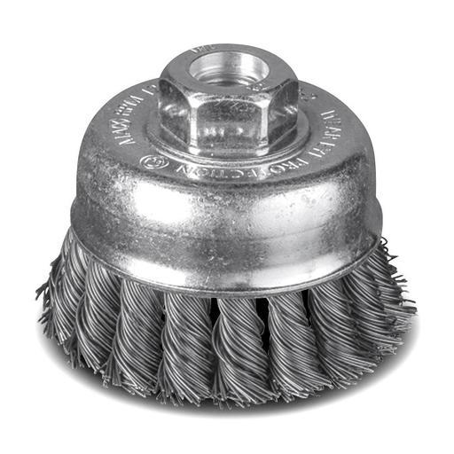 2-3/4 In, Cup - Knot Wire Brushes - M10 Arbor - Inc