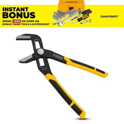 DeWalt DWHT74427 10" Jaw Pushlock Pliers