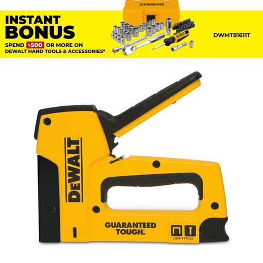 DeWalt DWHTTR350 Heavy Duty Staple and Brad Tacker