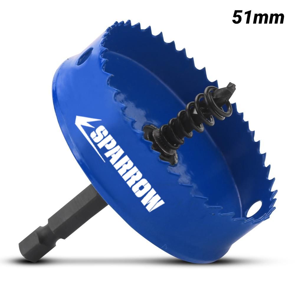 Sparrow SHIH51 51mm Bi-Metal HSS Impact Hole Saw – image 1